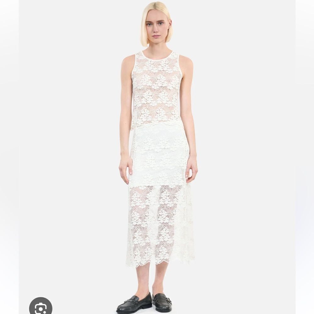 $325 The Kooples Long ecru lace skirt NWT